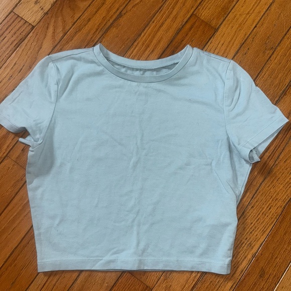 Wild Fable Blue Crop Top Crew Neck - Picture 1 of 1